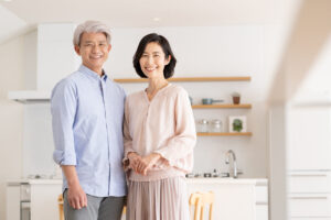 笑顔のご夫婦